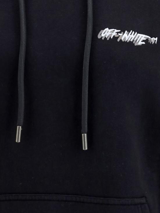 26SS 오프화이트 후드 티셔츠 44MBB085S26F00L 0001 Black - OFF WHITE