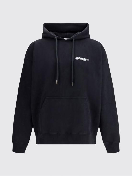 26SS 오프화이트 후드 티셔츠 44MBB085S26F00L 0001 Black - OFF WHITE