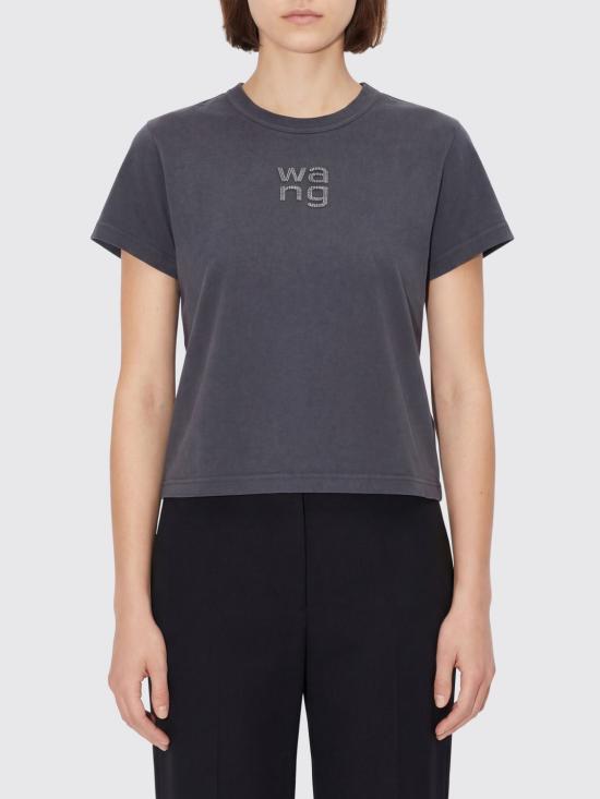 26SS 알렉산더 왕 반팔 티셔츠 4CC1261221 011 Black