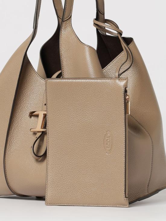 26SS 토즈 T 타임리스 쇼퍼 백 스몰 XBWTSBA0200XSO C413 Dove Grey - TODS