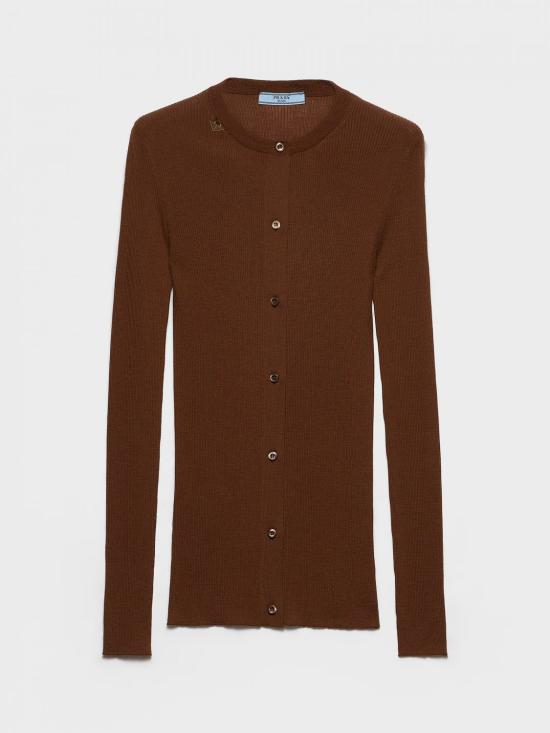 26SS 프라다 스웨터 P25O06SOOO18PX F0005 Tobacco