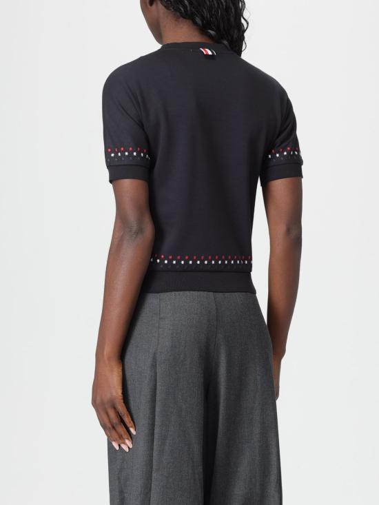 26SS 톰브라운 반팔 티셔츠 FJS255EJ0055001 BLACK DOM - THOM BROWNE