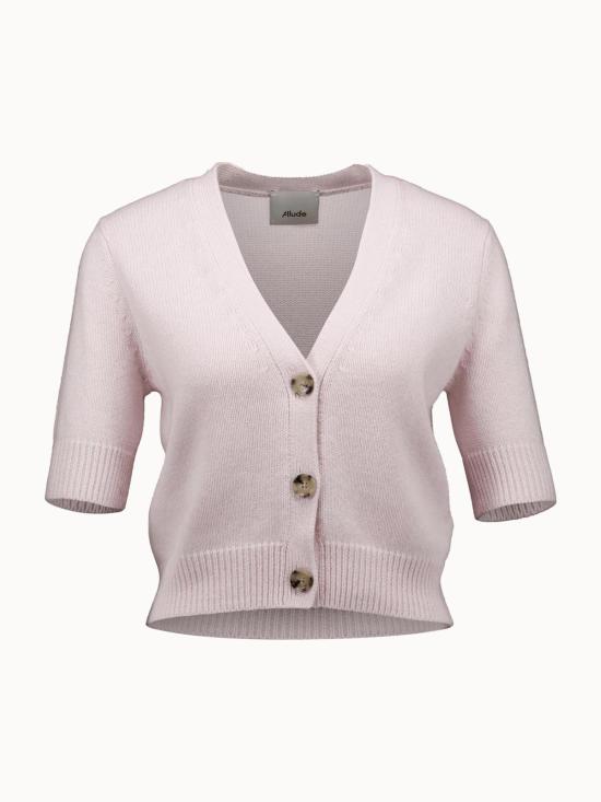  얼루드 가디건 알루드 V 카디건 1/4 15030 카디건 로즈 퐁당