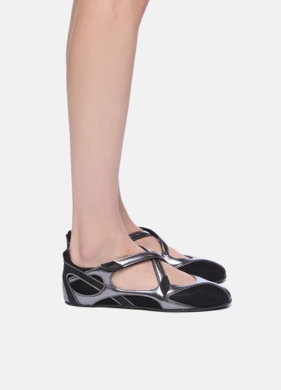 26SS 디 아티코 플랫 슈즈 250WSH00871MIX024AA 100 BLACK - THE ATTICO