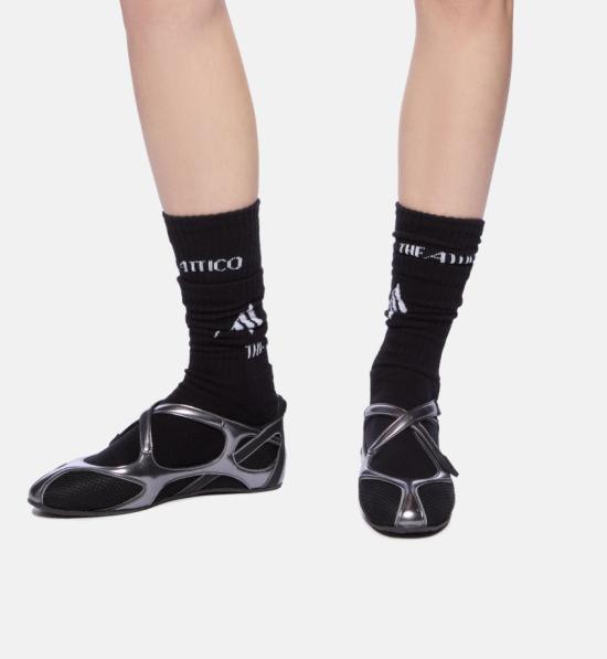 26SS 디 아티코 플랫 슈즈 250WSH00871MIX024AA 100 BLACK - THE ATTICO