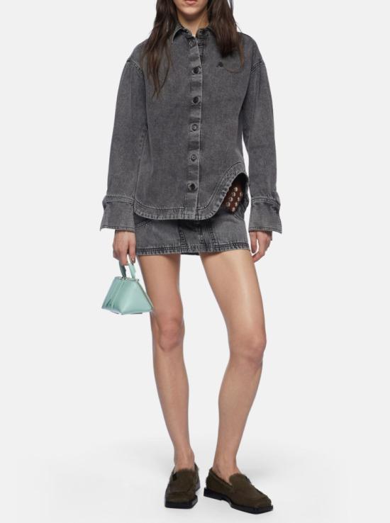 26SS 디 아티코 데님 셔츠 260WCB00074DDD104AA 100 BLACK - THE ATTICO