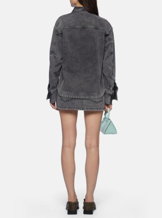 26SS 디 아티코 데님 셔츠 260WCB00074DDD104AA 100 BLACK - THE ATTICO