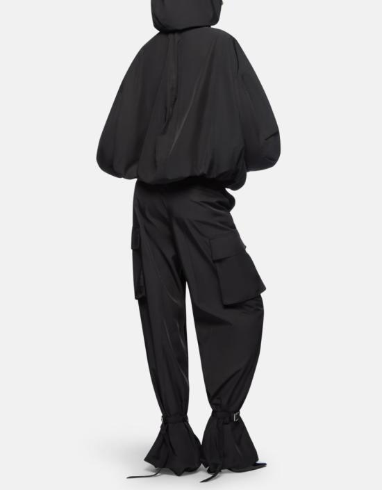 26SS 디 아티코 후드 티셔츠 260WCB00076PLL001AA 100 BLACK - THE ATTICO