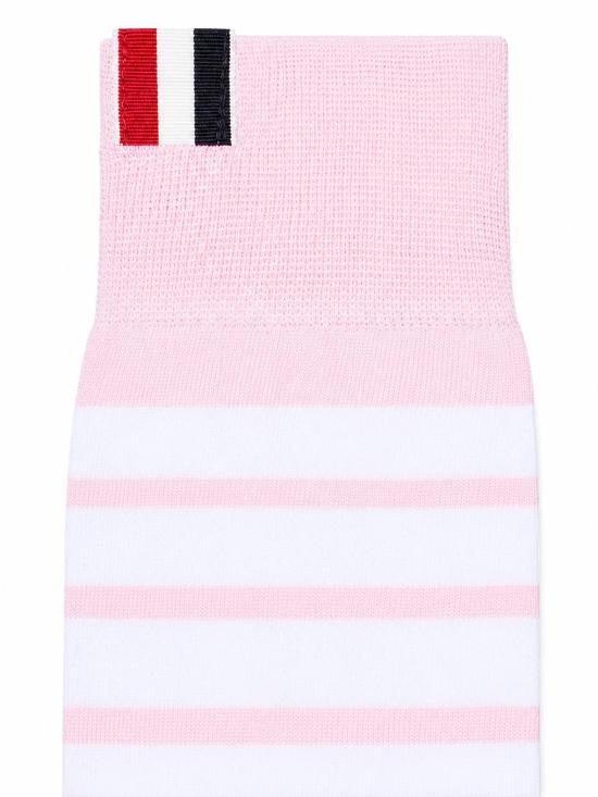26SS 톰브라운 라이트웨이트 코튼 4바 미드카프 삭스 FAS020B01690 641 - THOM BROWNE