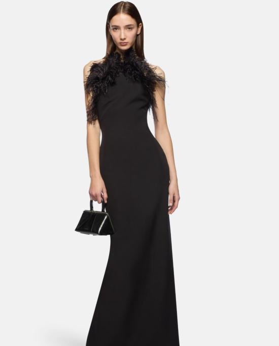 26SS 디 아티코 미디 원피스 260WCW00264PLL088FS 100 BLACK - THE ATTICO