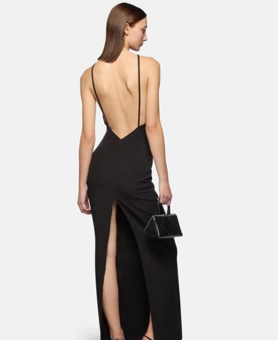 26SS 디 아티코 미디 원피스 260WCW00264PLL088FS 100 BLACK - THE ATTICO