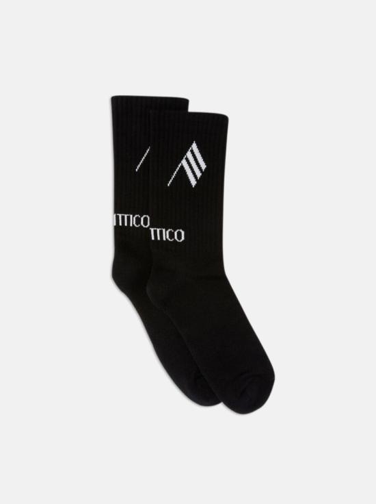 26SS 디 아티코 양말 260WAK00021CCC101AA 414 BLACK WHITE