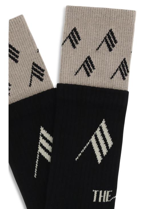 26SS 디 아티코 양말 260WAK00024CCC132AA 414 BLACK WHITE - THE ATTICO