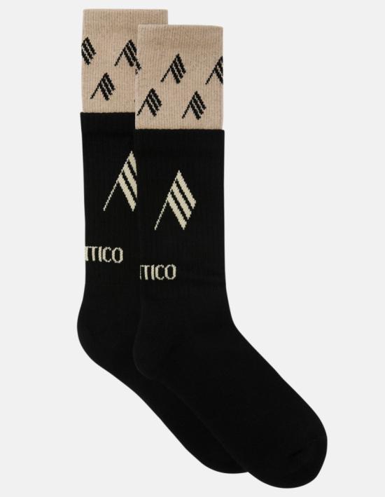 26SS 디 아티코 양말 260WAK00024CCC132AA 414 BLACK WHITE