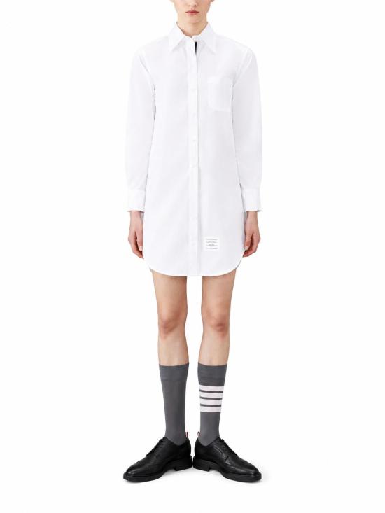 26SS 톰브라운 미디 원피스 FDS002E03113 100 WHITE - THOM BROWNE