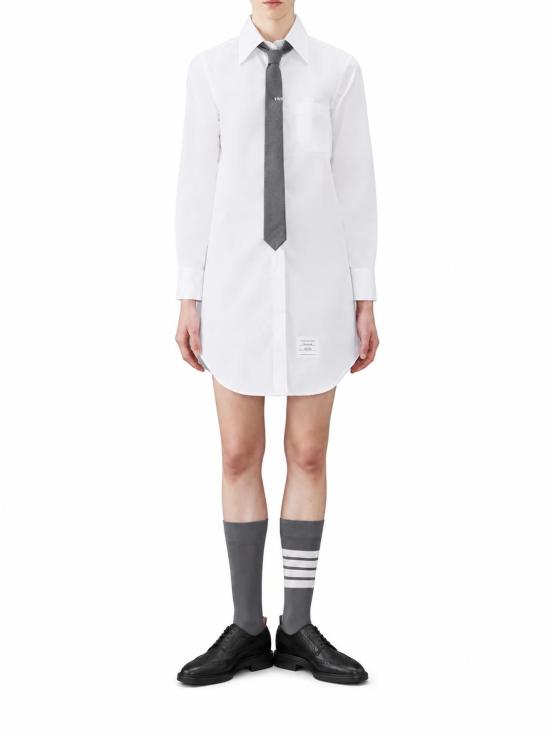 26SS 톰브라운 미디 원피스 FDS002E03113 100 WHITE - THOM BROWNE