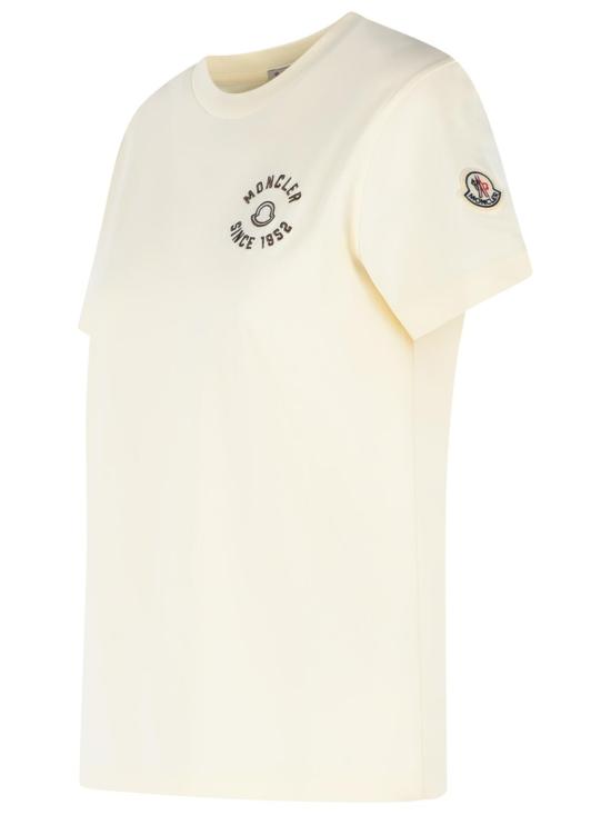 26SS 몽클레어 반팔 티셔츠 093 8C000 30 89AUO034 Cream - MONCLER