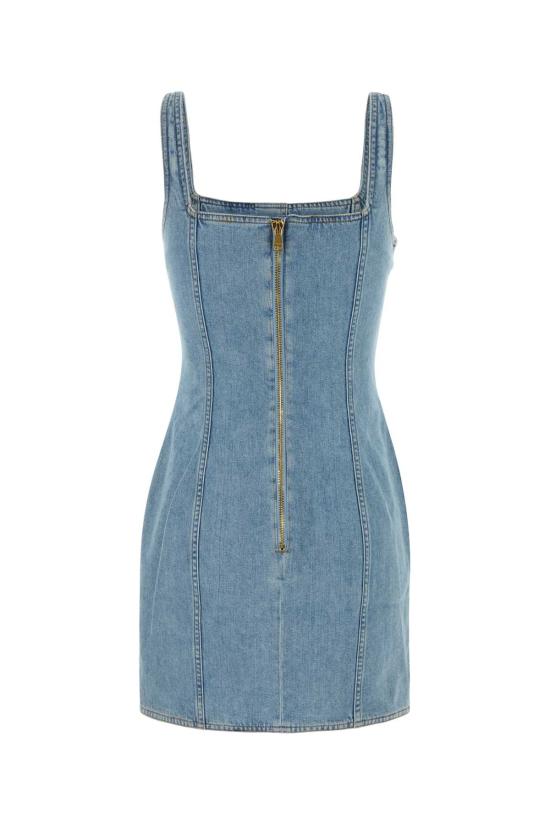 26SS 발망 데님 원피스 GF1R2531DG11 6FC Light Blue - BALMAIN