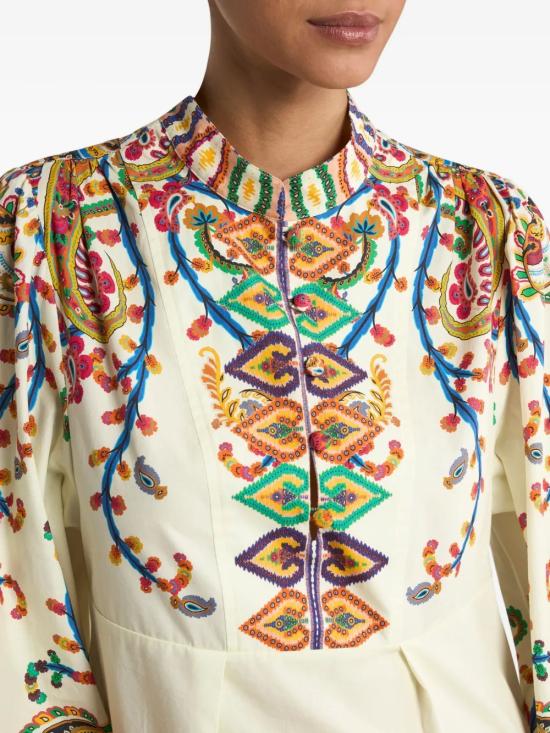 26SS 에트로 미디 원피스 WRHA0553 99SP5I4X0800 White - ETRO