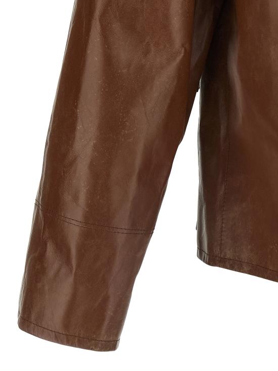 26SS 프라다 가죽 자켓 UPW603SOOO180OF0BW5 Brown - PRADA