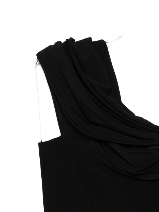 26SS 노마카말리 바디수트 티셔츠 KK126BPLT50 001 Black - NORMA KAMALI