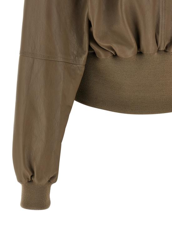 26SS 끌로에 가죽 자켓 CH26SCV8220023T Brown - CHLOE