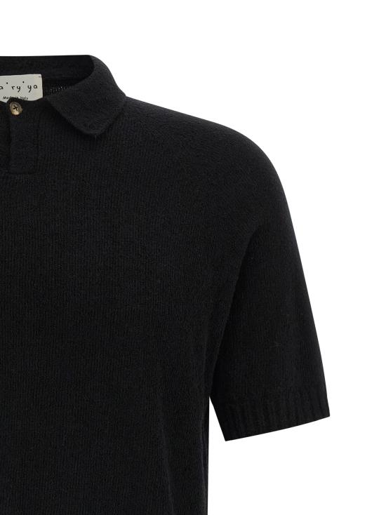 26SS 마리아 폴로 티셔츠 YSK003D8 Black - MA RY YA