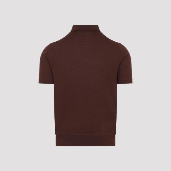 26SS 톰포드 폴로 티셔츠 KPS039 YMK073 ECN COCOA BROWN - TOMFORD
