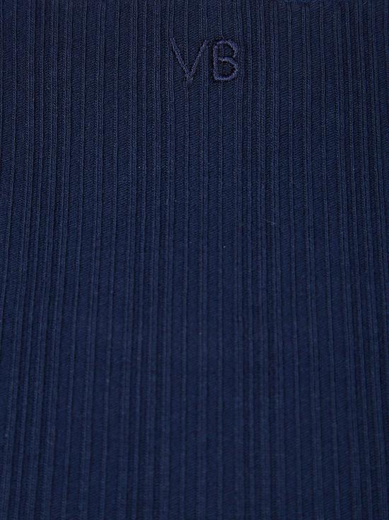 26SS 빅토리아 베컴 반팔 티셔츠 1126JTP 007081A 550 NAVY BLUE