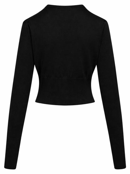 26SS 비비안웨스트우드 베아 크롭드 가디건 1803002U Y001AN402 BLACK - VIVIENNE WESTWOOD