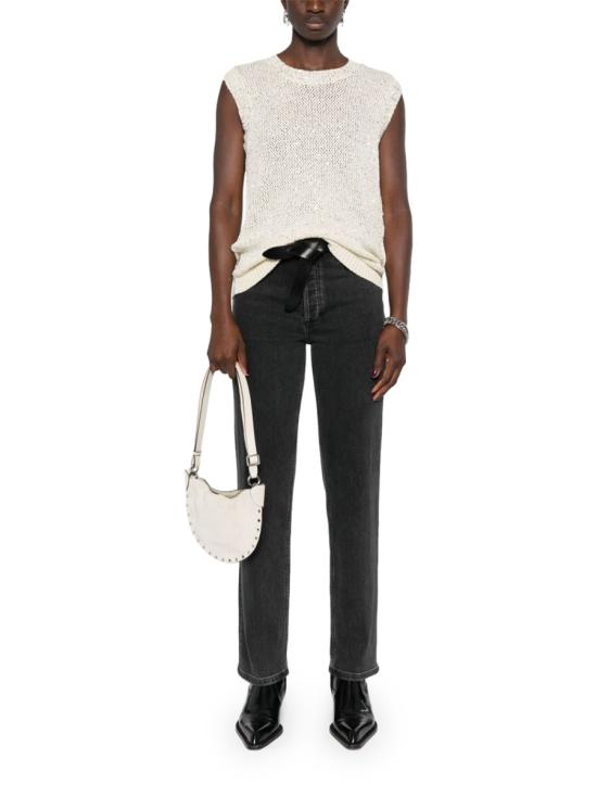 26SS 골든구스 시퀸 메쉬 니트 탑 GWP01922 P00169111560 IVORY - GOLDEN GOOSE