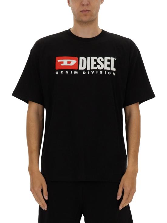 26SS 디젤 반팔 티셔츠 A14943 0GRAI9XX BLACK - DIESEL