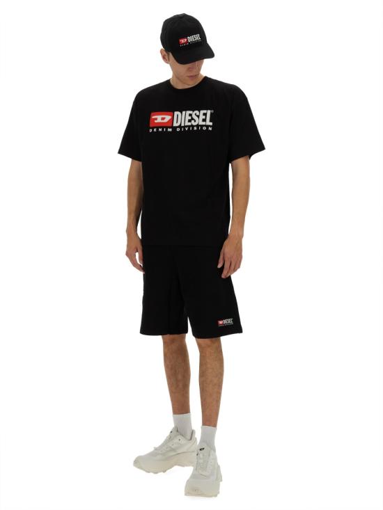 26SS 디젤 반팔 티셔츠 A14943 0GRAI9XX BLACK - DIESEL