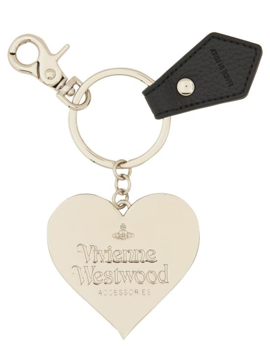 26FW 비비안웨스트우드 미러 하트 ORB 키링2 8203011WU OM0014N403 BLACK - VIVIENNE WESTWOOD