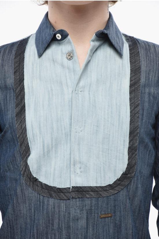  디스퀘어드2 데님 셔츠 W1774GD0305S22427470 Blue - DSQUARED2