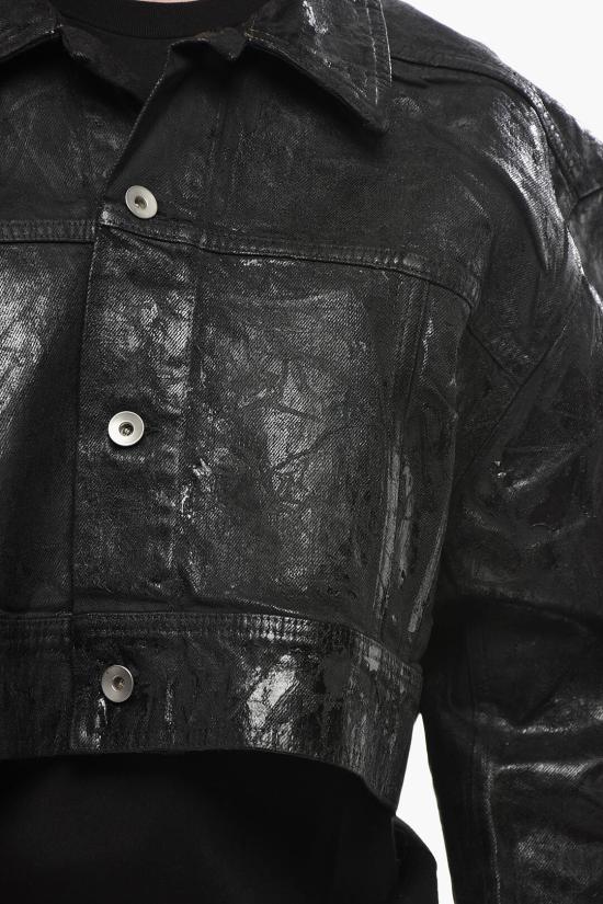  릭 오웬스 데님 자켓 DU02D2763 BMC 09 Black - RICK OWENS