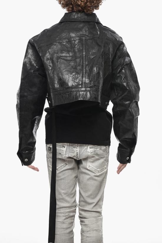  릭 오웬스 데님 자켓 DU02D2763 BMC 09 Black - RICK OWENS