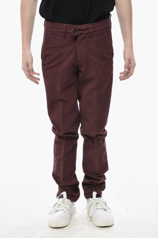  꼬르넬리아니 스트레이트 팬츠 744EQ6 4820174 040 Burgundy