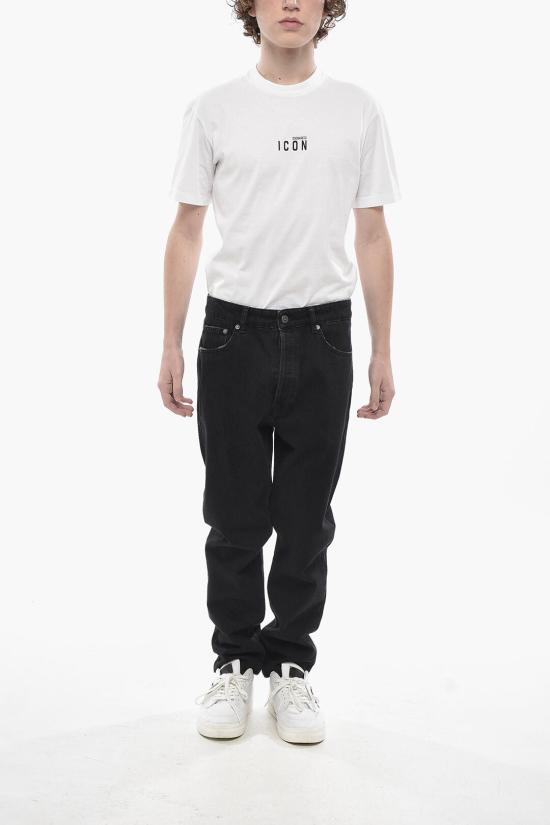  골든구스 미디움 워시 슬림 핏 진 GMP00596P000625 90100 Black - GOLDEN GOOSE