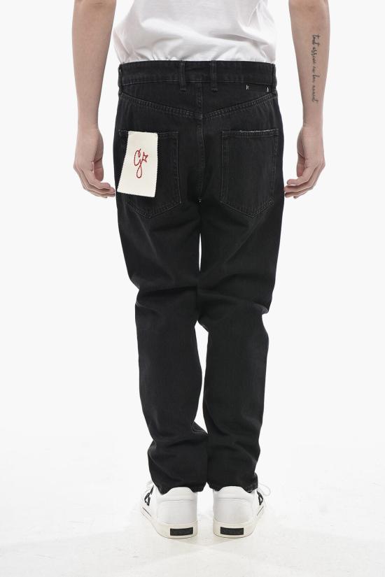  골든구스 미디움 워시 슬림 핏 진 GMP00596P000625 90100 Black - GOLDEN GOOSE