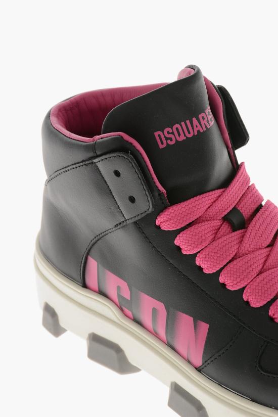  디스퀘어드2 스니커즈 SNW0349 01507270 M637 Rosa Bianco e Nero - DSQUARED2
