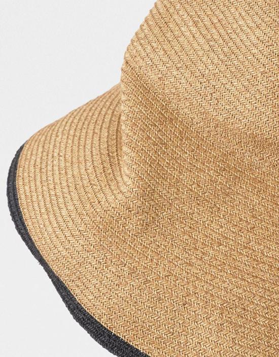  Mature Ha 모자 성숙한 Ha 혼합 갈색 검정색 테두리 챙 - OTHER BRANDS