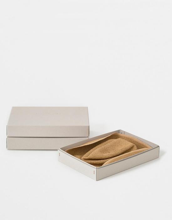  Mature Ha 모자 성숙한 Ha 혼합 갈색 검정색 테두리 챙 - OTHER BRANDS