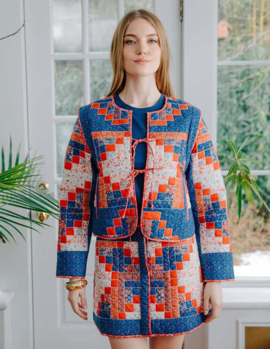  Love The Label 자켓 러브 더 라벨 쇼디치 재킷 블루 멀티