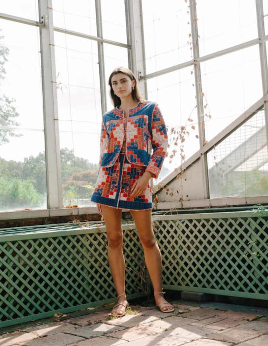  Love The Label 자켓 러브 더 라벨 쇼디치 재킷 블루 멀티 - OTHER BRANDS