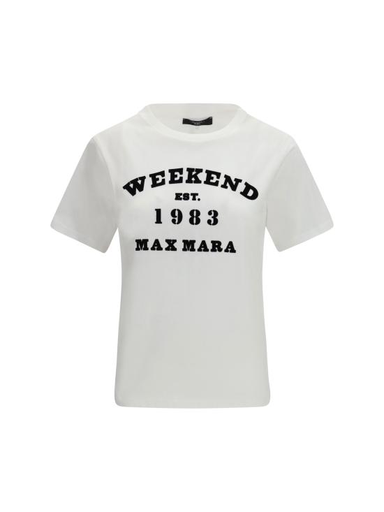 26SS 위켄드막스마라 반팔 티셔츠 2615971051600 006 WHITE