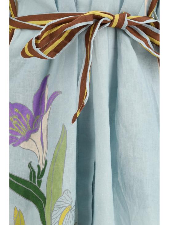 26SS 알레메 롱 원피스 6896D ICEBLUE MULTICOLOUR - ALEMAIS