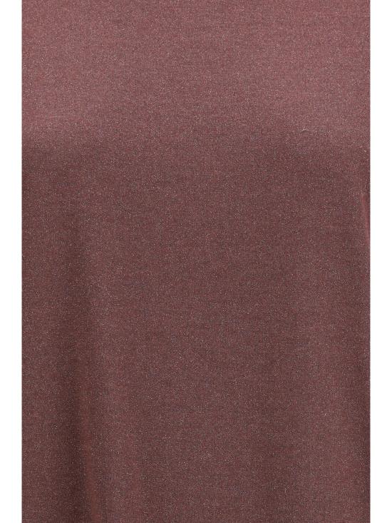 26SS 브루넬로 쿠치넬리 스파클링 캐시미어 실크 니트 티셔츠 M41810000 C9275 BORDEAUX - BRUNELLO CUCINELLI