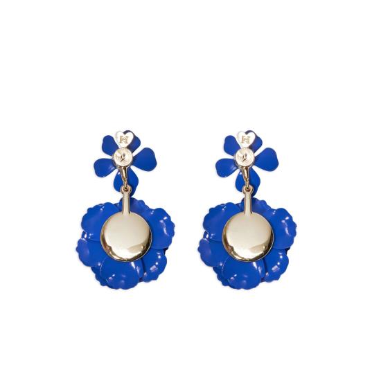 26SS 캐롤리나 헤레라 이어링 R2636N205MET 474 GOLD BLUE - CAROLINA HERRERA