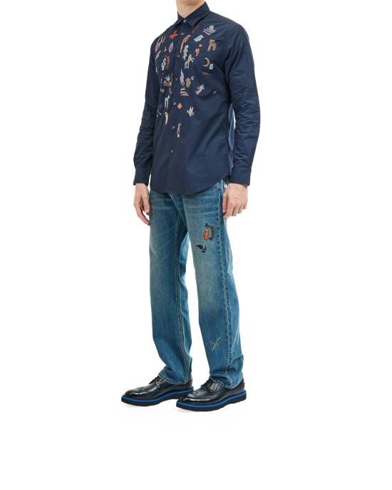 25FW 폴 스미스 긴팔 셔츠 M1R 901UE T02876 49 BLU - PAUL SMITH